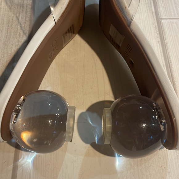 Bar III Lucite Mules Size 7.5 clear tops and ball bottom base Great condition! - Picture 6 of 11